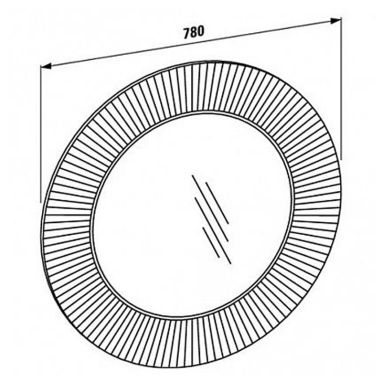 LAUFEN Зеркало 780х780 мм KARTELL (H3863310820001)